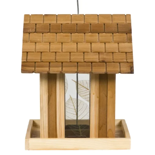 Perky-Pet Wild Bird 3.5 lb Wood Mountain Chapel Bird Feeder 1 ports