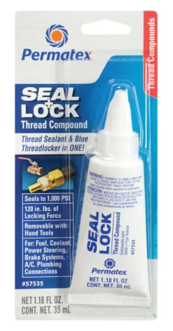 Permatex Seal + Lock 1000 PSI Holding Power Epoxy Silicone Adhesive Sealant Gel 1.18 oz.