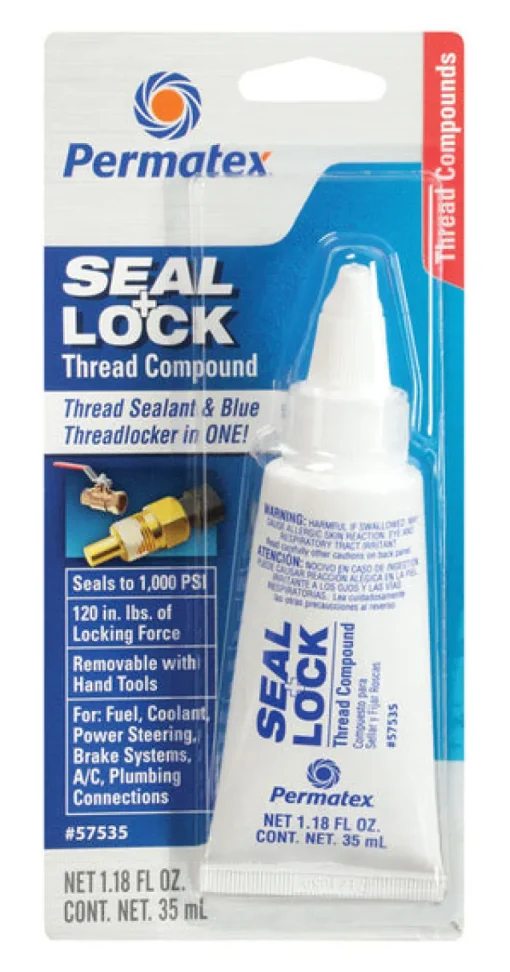 Permatex Seal + Lock 1000 PSI Holding Power Epoxy Silicone Adhesive Sealant Gel 1.18 oz.