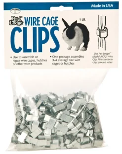 Pet Lodge Metal Cage Clips Silver