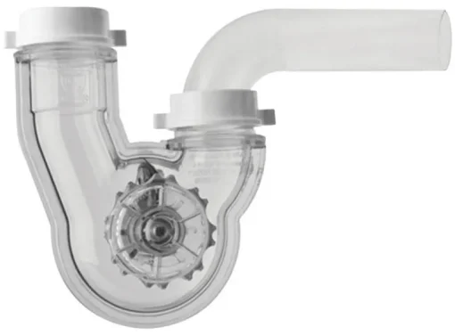 PF WaterWorks Plastic P-Trap 1-1/2 Dia. in. with Transparent Waste Arm
