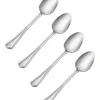 Pfaltzgraff Silver Stainless Steel Flatware Teaspoon Set 4 pk