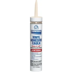 Phenoseal Almond Vinyl All Purpose Adhesive Caulk 10 Oz.