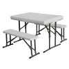 PICNIC TABLE SET WHITE