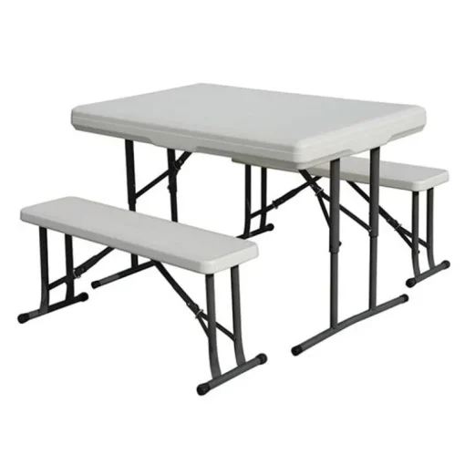 PICNIC TABLE SET WHITE