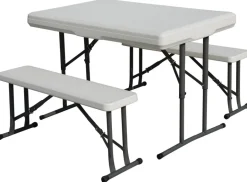 PICNIC TABLE SET WHITE
