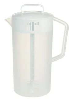 PITCHER 2QT W/COVERWHT