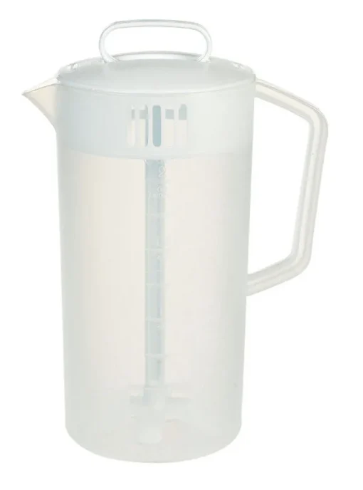 PITCHER 2QT W/COVERWHT