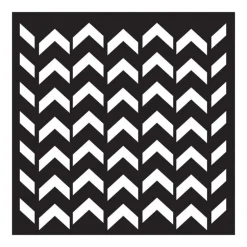 Plaid FolkArt Chevron Paste Stencil (Pack of 3)