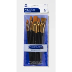 Plaid FolkArt Flat Paint Brush Set