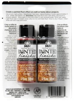 Plaid FolkArt Flat Rust Hobby Paint 4 oz. (Pack of 3)