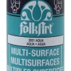 Plaid FolkArt Satin Aqua Hobby Paint 2 oz. (Pack of 3)
