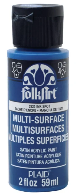 Plaid FolkArt Satin Ink Spot Hobby Paint 2 oz. (Pack of 3)