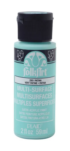 Plaid FolkArt Satin Patina Hobby Paint 2 oz. (Pack of 3)