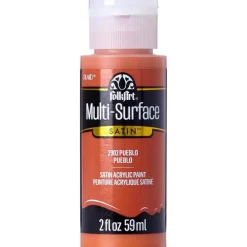 Plaid FolkArt Satin Pueblo Hobby Paint 2 oz. (Pack of 3)
