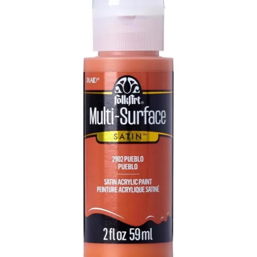 Plaid FolkArt Satin Pueblo Hobby Paint 2 oz. (Pack of 3)