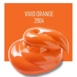 Plaid FolkArt Satin Vivid Orange Hobby Paint 2 oz. (Pack of 3)