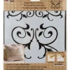 Plaid FolkArt Scroll Paste Stencil (Pack of 3)