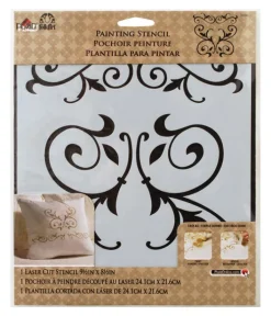 Plaid FolkArt Scroll Paste Stencil (Pack of 3)