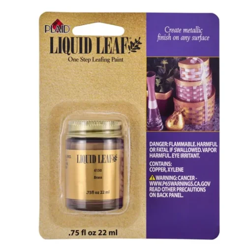 Plaid Metallic Brass Glaze 0.8 oz.