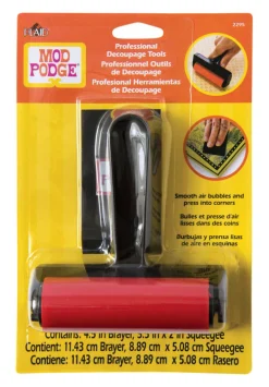 Plaid Mod Podge Black/Red Plastic Decoupage Tool Set