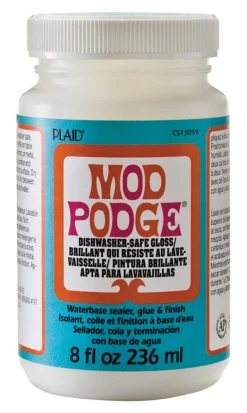 Plaid Mod Podge High Strength Glue Decoupage 8 oz. (Pack of 3)