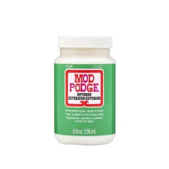 Plaid Mod Podge White Glue High Strength Outdoor Decoupage 8 oz. (Pack of 3)