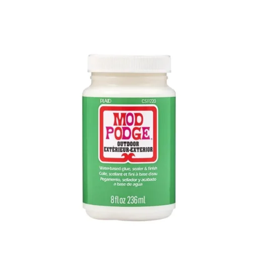 Plaid Mod Podge White Glue High Strength Outdoor Decoupage 8 oz. (Pack of 3)
