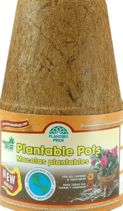 Planters Pride 3490 4 Fiber Grow Pots 6 Count