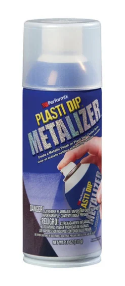 Plasti Dip Metalizer Flat/Matte Silver 5 to 10 sq. ft. Coverage Multi-Purpose Rubber Coating 11 oz.