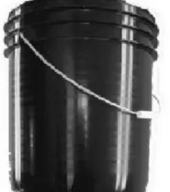 Plastic Pail 5 Gal Blk (Pack Of 10)