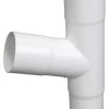 Plastmo 8 in. W X 12 in. L White Vinyl Round Downspout Adapter