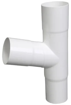 Plastmo 8 in. W X 12 in. L White Vinyl Round Downspout Adapter