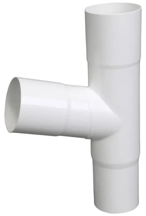 Plastmo 8 in. W X 12 in. L White Vinyl Round Downspout Adapter