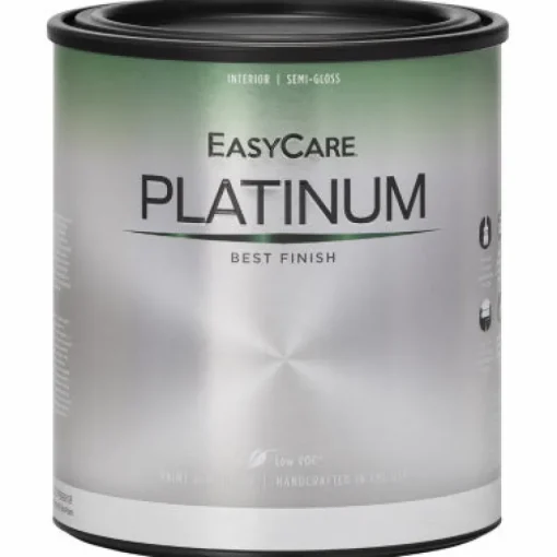 Platinum Interior Paint & Primer In One, Neutral Base Semi-Gloss, 1-Qt. (Pack of 4)