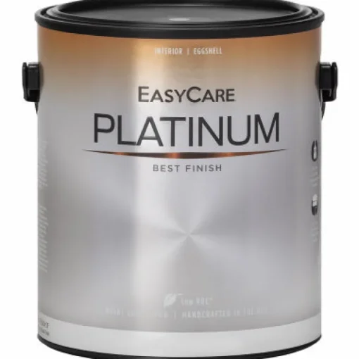 Platinum Interior Paint & Primer In One, Pure White Pastel Base, Eggshell, 1-Gallon (Pack of 4)