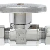 Plumb Pak 3/8 in. Compression X 3/8 in. Compression Brass Straight Valve