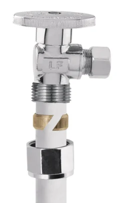 Plumb Pak 1/2 in. Compression X 3/8 in. Compression Brass Angle Valve