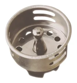 Plumb Pak 1-1/2 in. D Chrome-Plated Silver Stainless Steel Sink Strainer