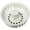Plumb Pak 3-1/2 in. D White Plastic Replacement Strainer Basket