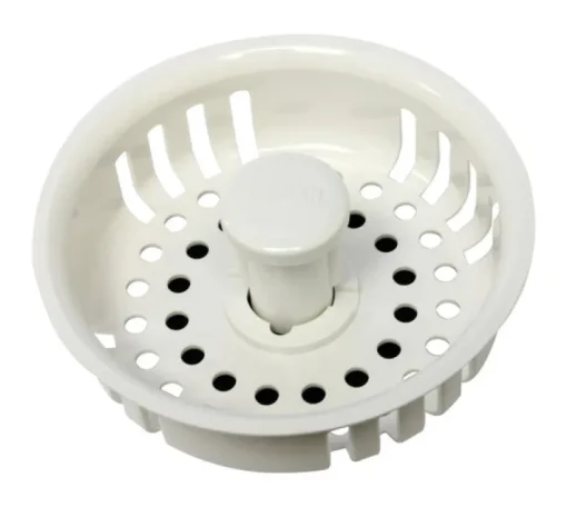Plumb Pak 3-1/2 in. D White Plastic Replacement Strainer Basket