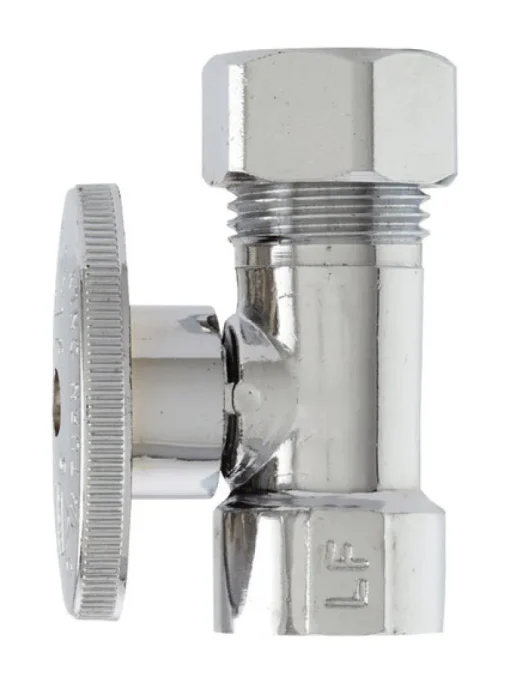 Plumb Pak 1/2 in. FIP X 1/2 in. Compression Brass Straight Valve