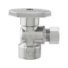 Plumb Pak 3/8 in. FIP X 3/8 in. Compression Brass Straight Valve