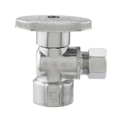 Plumb Pak 3/8 in. FIP X 3/8 in. Compression Brass Straight Valve