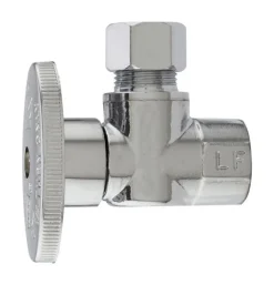Plumb Pak 3/8 in. FIP X 3/8 in. Compression Brass Angle Valve
