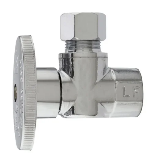 Plumb Pak 3/8 in. FIP X 3/8 in. Compression Brass Angle Valve