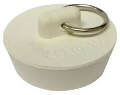 Plumb Pak 1-1/2 in. White Rubber Drain Stopper
