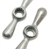 Plumb Pak Cast Metal Chrome Tee Faucet Handle 2 pc