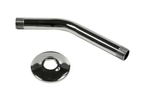 Plumb Pak Chrome Metal 8 inch in. Shower Arm and Flange