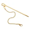 Plumb Pak Lift Wire and Chain Gold Brass For Universal